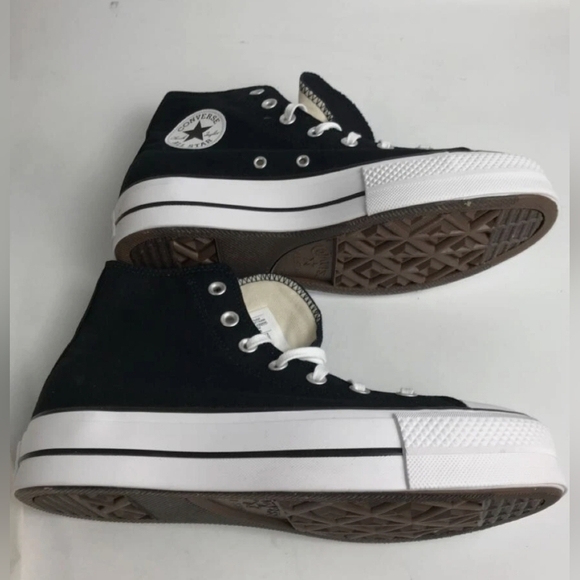 Converse Chuck Taylor All Star Lift Black White Sneakers Wmn's Size 5.5 NWOT - Picture 5 of 10